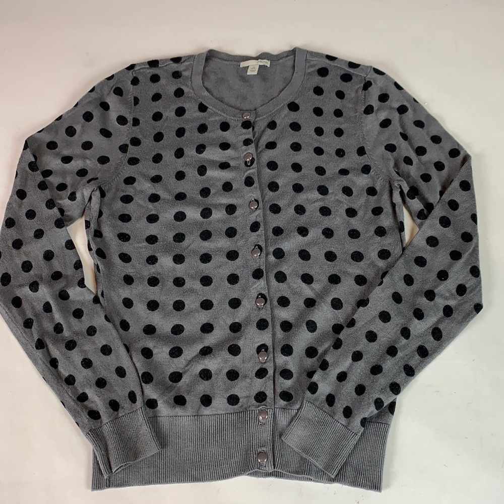 Halogen Polka Dot Cardigan XS Petite
